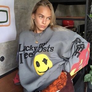 Lucky Me I See Ghosts Kanye Graphic Sweatshirt